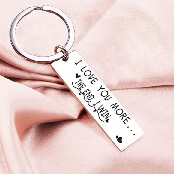 Nordic Runes ❤️ I Love You More The End I Win Keychain - Picture 2 of 10